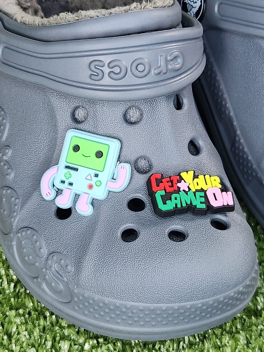 Crocs Little Kids Baya Gray Dual Comfort Clogs Slip-on Sandals Boys Size 10C - Picture 8 of 15
